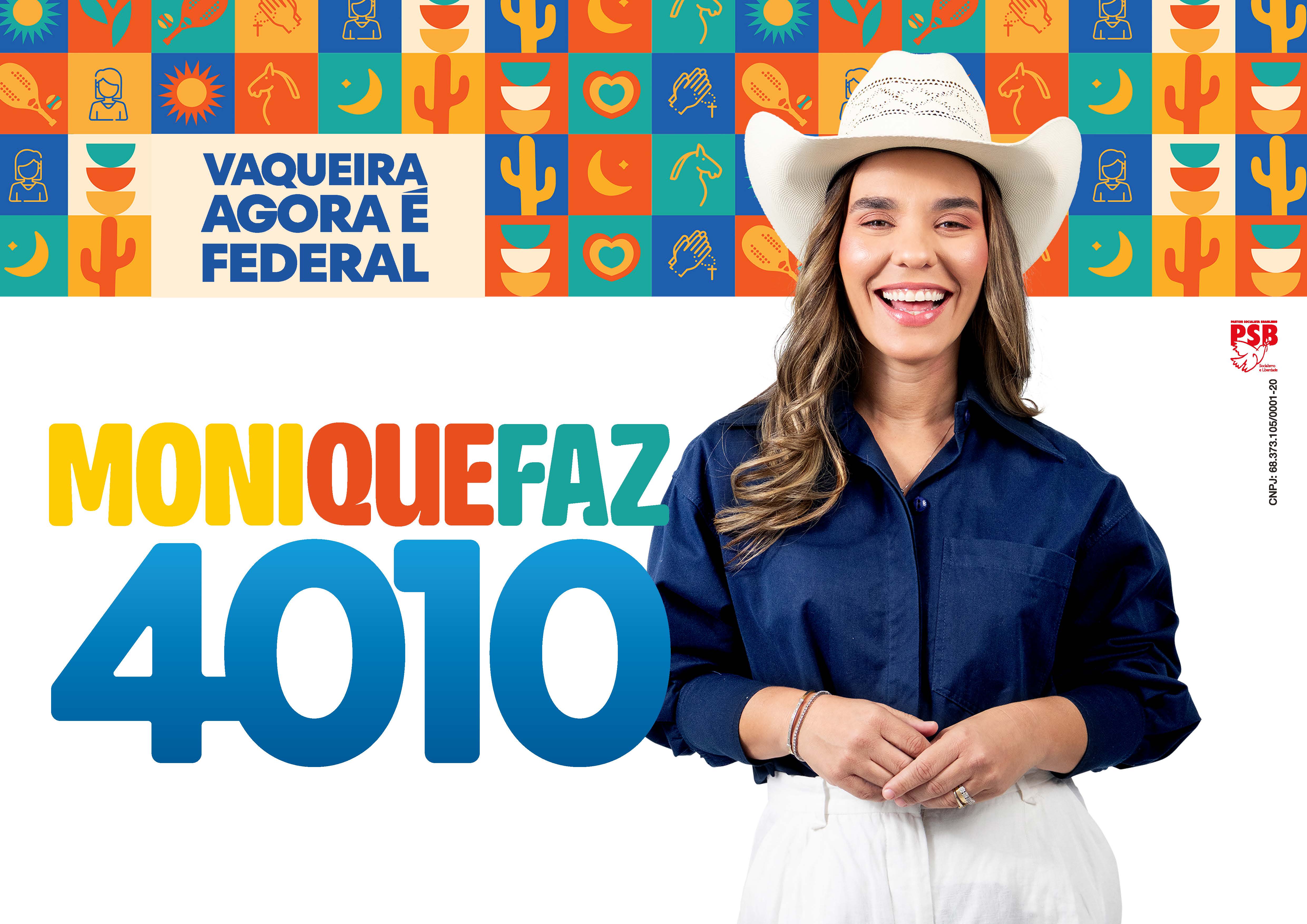 Monique Vaqueira 4010 - Deputada Federal - Eleições 2026